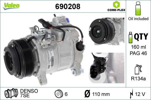 Valeo Kompressor, Klimaanlage 690208 FüR BMW-image