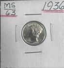 1936 Mercury Dime BU | Brilliant Uncirculated | 90% Silver | Sharp Luster