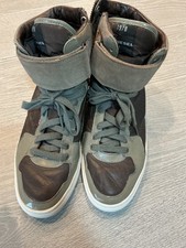 Diesel Industry Denim We The Brave High-Top Brown/Olive Leather Sneaker Sz 11
