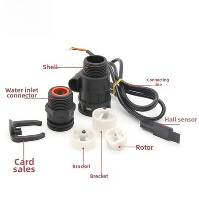 Water Flow Sensor G3 4 6 Inch Removable Clean for Solar Heater and Irrigation