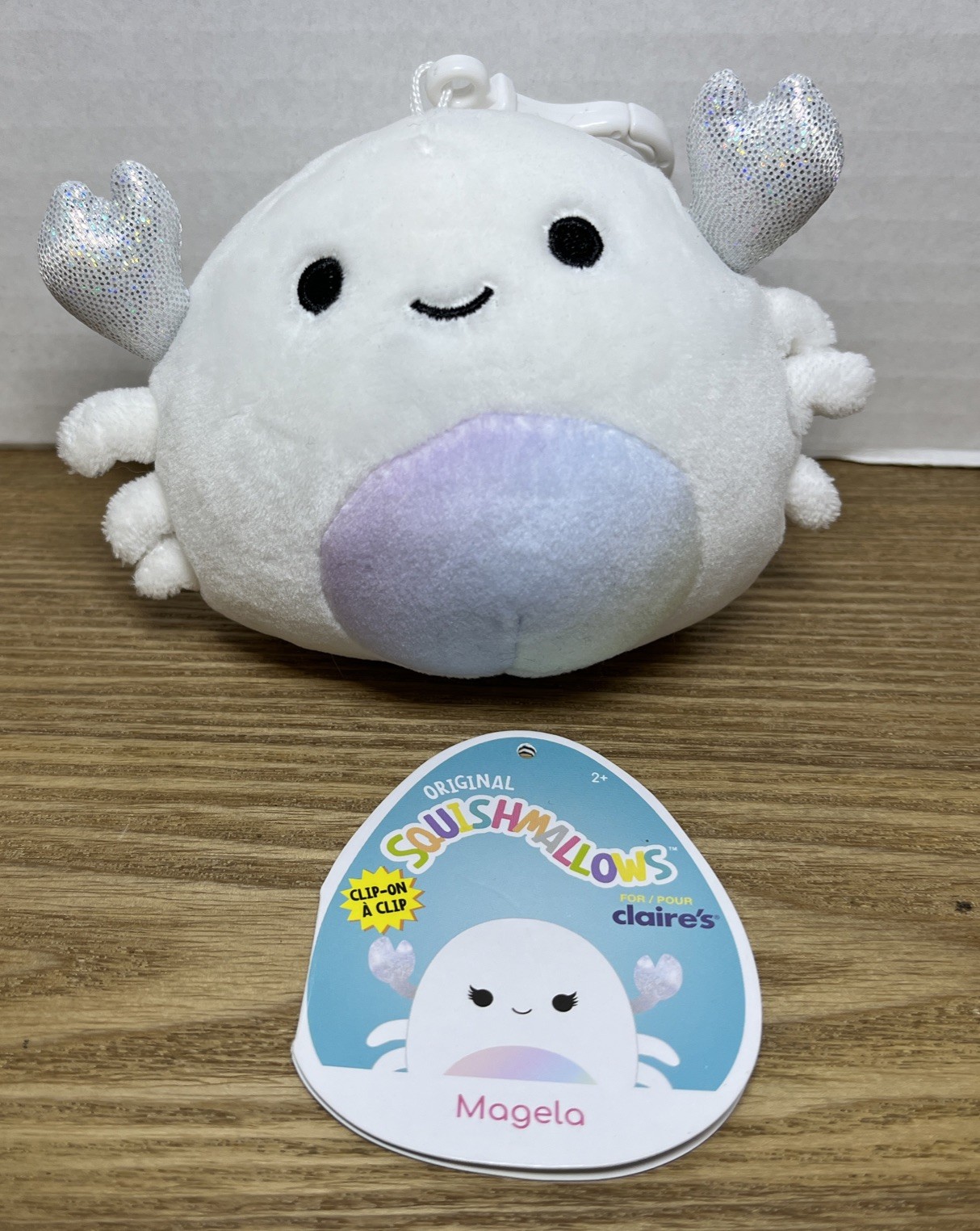 Squishmallows Magela The Crab Clip On 3.5” Plush Soft Toy