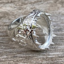 925 Sterling Silver Preorder Oval 15x19mm Semi Mount Setting Engagement Ring