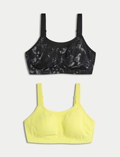 Marks & Spencer Womens Grey Mix Sports bra - M&S
