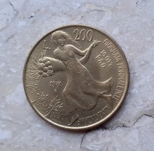 200 Lire Italia 1981 Giornata Internazionale Dell’Alimentazione e Attività FAO