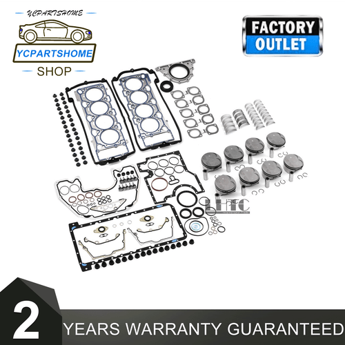 Engine Overhaul Rebuild Kit For BMW 545i 645Ci 745i X5 E53 E60 E63 E66 N62 4.4 - Picture 1 of 7