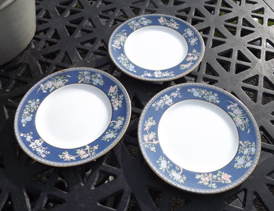 Wedgwood DREI Porzellan Blue Siam Teeteller 15 cm Durchmesser