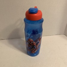 Spiderman 30 Oz Water Bottle Zak Blue PBA free plastic cold drinks screw on lid