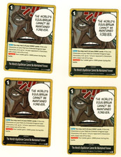 Set Of 4 The World's Equilibrium Cannot Be Maintained Forever OP13-097 One Piece