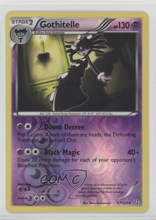 Gothitelle Reverse Foil Pokémon Black & White Dragons Exalted #57