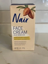 Nair Hair Remover Face Cream  Sweet Almond Oil Moisturizing 2 oz/57 g Sealed