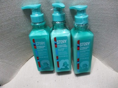 3 Pack Story Hair Care Hydrating Shampoo Wheat Protein & Aloe Vera 13.oz. New
