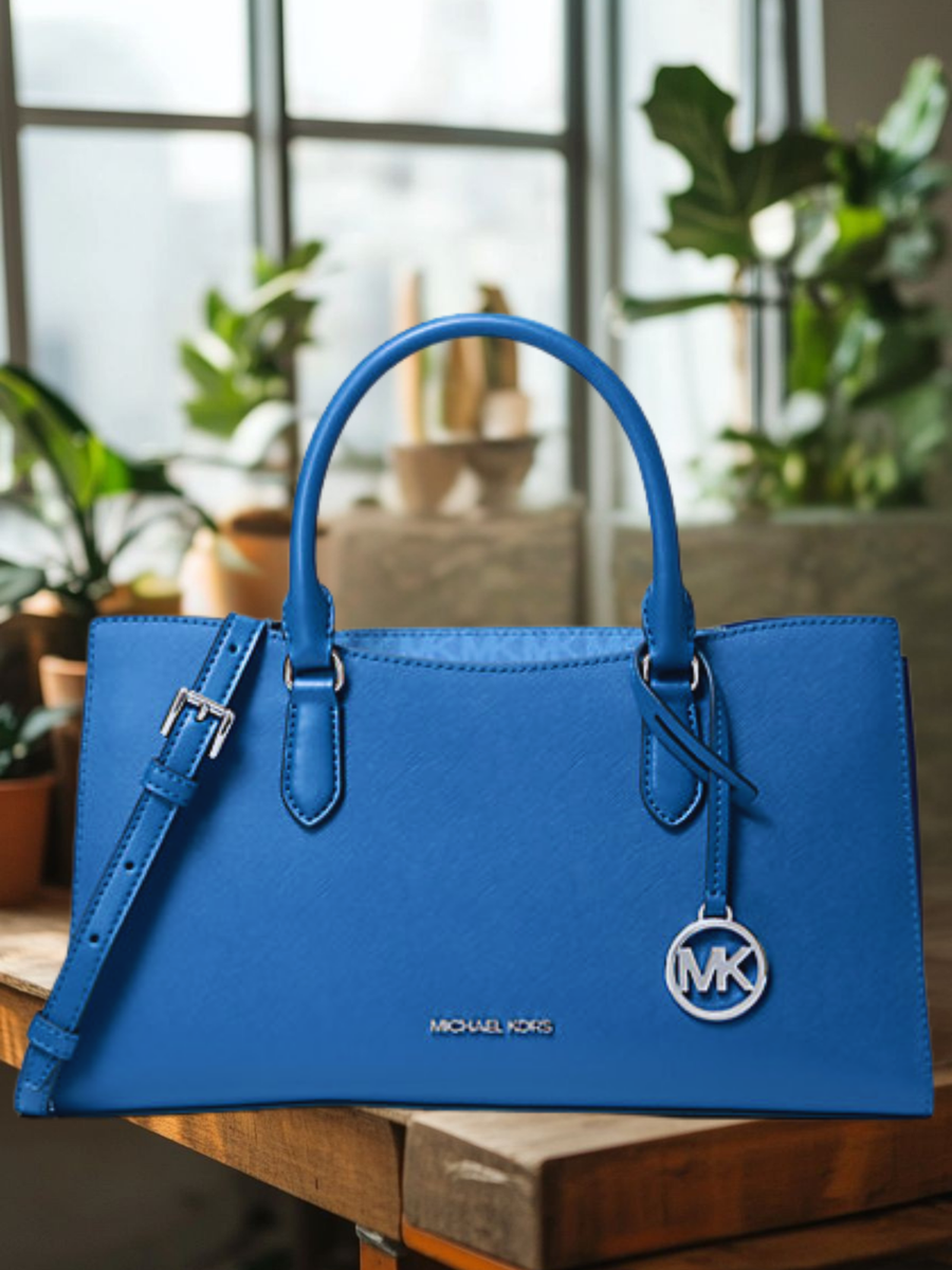 Michael Kors Arden Women Medium Top-Zip Crossbody Satchel Bag