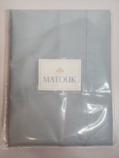 Matouk Italy New 2 King Pillow Cases Luca 500 TC Egyptian Cotton Percale POOL