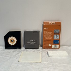 NES CIB M.U.L.E. (Nintendo 1990) Complete W/ Manual & Foam MULE