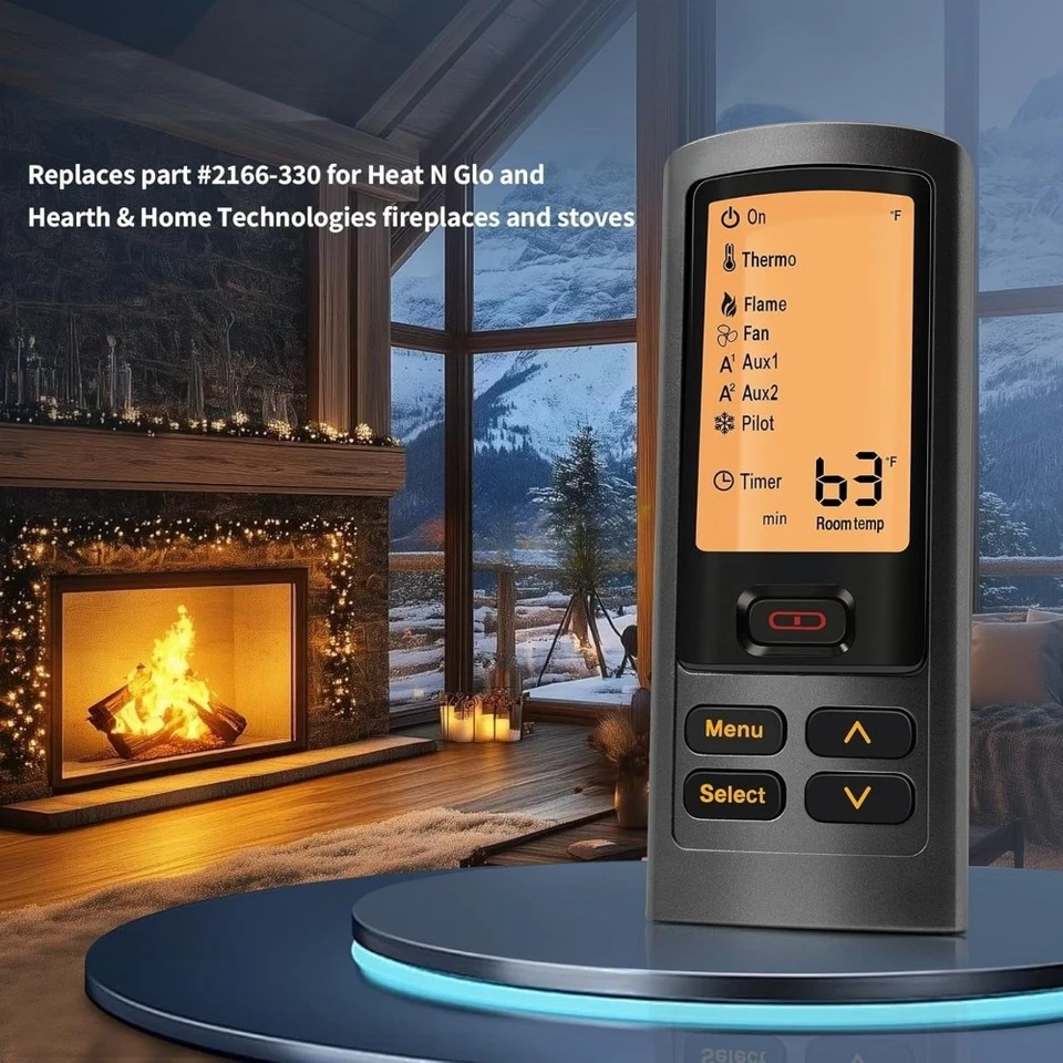 New RC300 Heat N Glo Gas Fireplace Stoves Remote Control Transmitter 2166-330 - Image 4 of 4