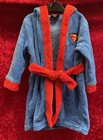 Boys Tesco Superbaby Red & Blue Dressing Gown Size 9-12 Mths SW159