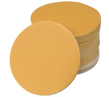 50PCS 5" Hook & Loop No Hole Sanding Disc 40 120 400 Grit A/O Sandpaper For Wood