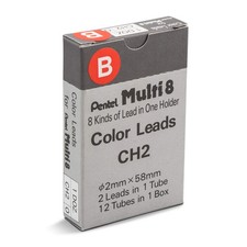 Pentel Arts 8 Colour Pencil Lead Refill Red 24 Pieces Of Lead Ch2-B Blue