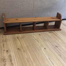 Vintage Pine Wooden Shelf Wall Unit Kitchen Rustic Country Farmhouse Cottage
