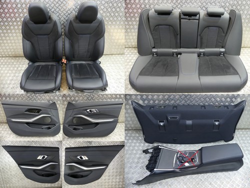 BMW 3 G20 SPORT Lederausstattung Sitze Seats ERHITZ Alcantara Schwarz Blau