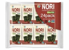 Organic Kimnori Seasoned Roasted Seaweed Snacks - 24 PK Korean B.B.Q.  Kim Nori 