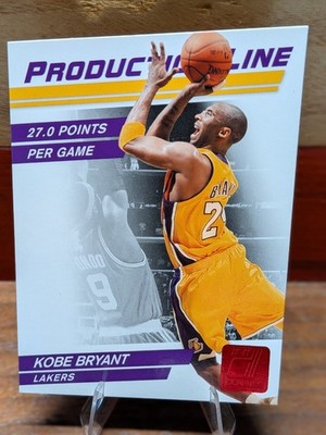2010 Donruss Production Line Die Cut Ruby/25 Kobe Bryant  #4