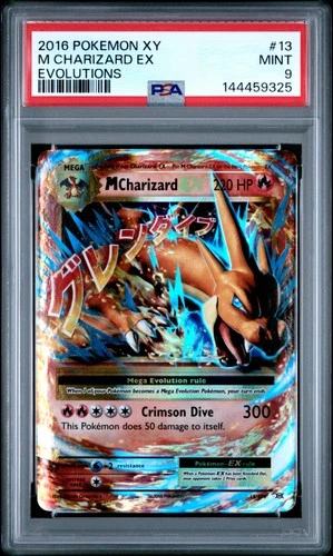 2016 POKEMON XY EVOLUTIONS #13 M CHARIZARD EX PSA 9