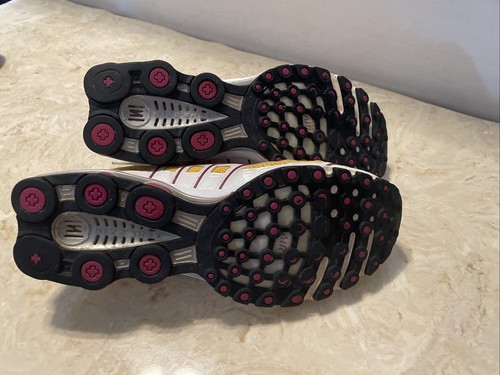 Women’s size 10 Nike shox 2:40 marathon Zoom air shoes yellow white and red - Picture 19 of 20
