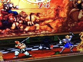 Neo Geo AES Samurai Spirits (Shodown 2) SNK ROM Cartridge Case is cracked