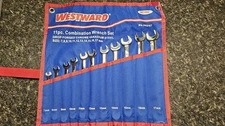 Westward 11 pc. Combination Wrench Set No. 3XU47 Metric 7mm-17mm Chrome