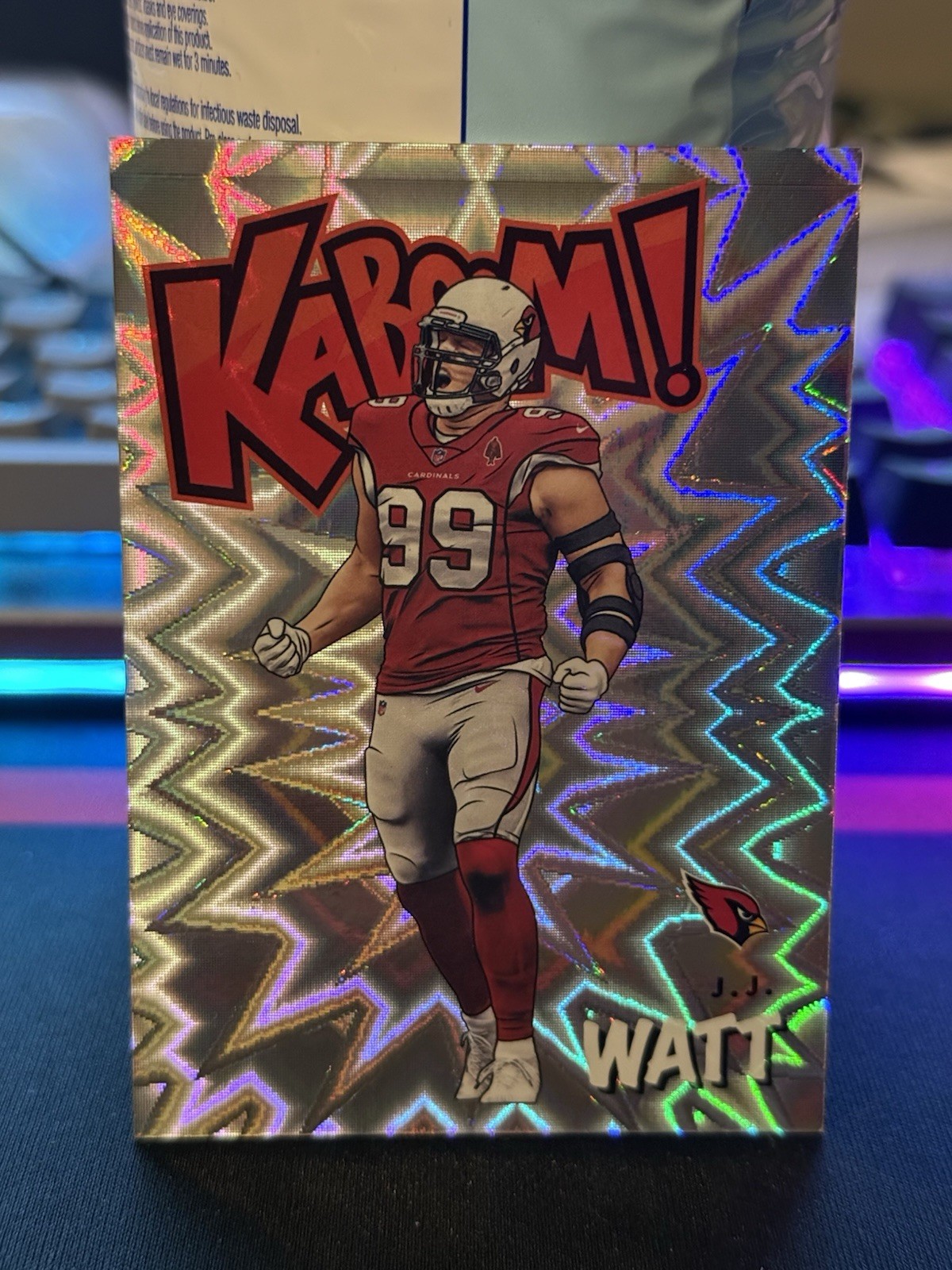 2021 Panini Absolute J.J. Watt Vertical KABOOM! SSP Case Hit Arizona Cardinals