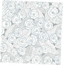 Oopsie Daisy Grey Peel  Stick Wallpaper Gray