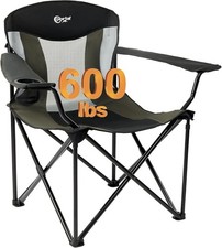 Oversized Camping Chair Big & Tall Folding Portable Lawn Chair 600lb Lightweight