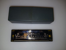 Vintage Hohner "Old Standby" 34B - C Harmonica in Plastic Box