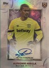 TOPPS WEST HAM TEAM SET ALPHONSE AREOLA PURPLE AUTO SIGNATURE 05/25