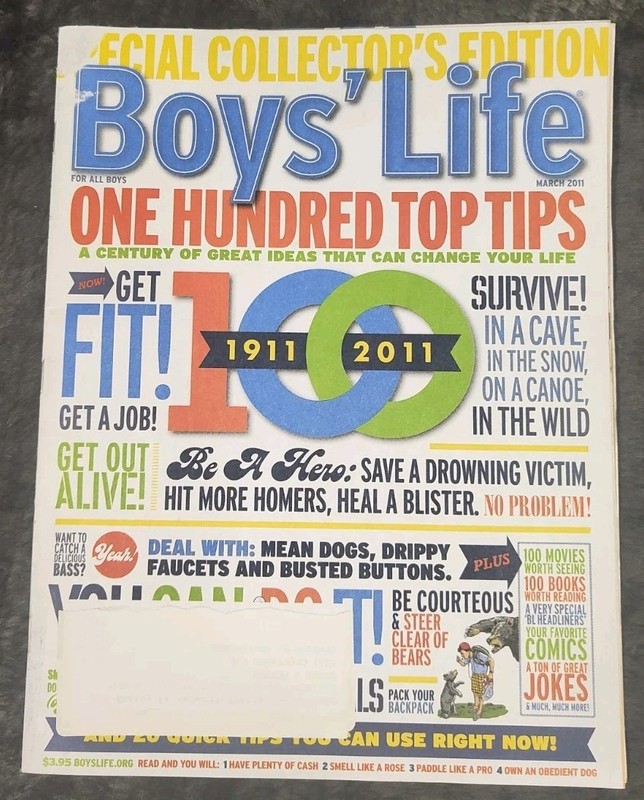 Boys' Life March 2011 Special Edition 100th Anniversary Vol 101 Issue 3