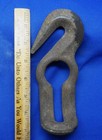 Antique Vintage forged Iron chain Hooks with keyhole slot Heavy Duty SEE — photo 2