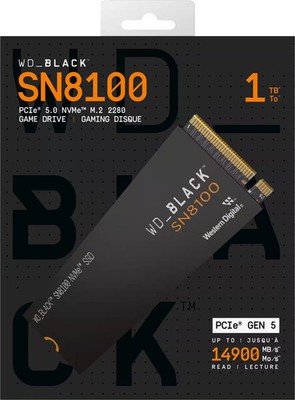 NEW WD BLACK SN8100 1TB Non-Heatsink Internal SSD Gen 5x4 NVMe - SHIPS FAST!