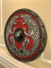 Medieval Shield Viking Shield 30" Wooden Shield Heavy Metal Fitted Handmade Gift