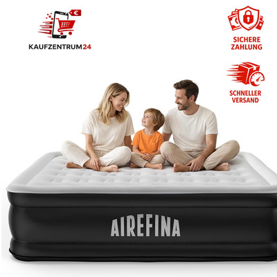 Selbstaufblasendes Luftbett 2 Personen mit Pumpe, 203 x 152 x 46 cm