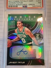2017-18 jayson tatum choice signature-green 2/5 pop 1