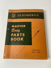 1954 Oldsmobile Dealer Master Body Parts Book Manual Catalog 56 Olds