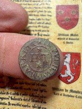 A Nice 17th Century Token Of Henry Theobald, Draper, Pulham Market, Norfolk 1/2