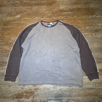 VINTAGE Point Zero Sweater Mens XL Brown Surfwear Skate Grunge Y2K