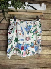 80 s VINTAGE Limited America 50 s Style Hawaiian Print Shorts Women s Size 6