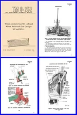 40mm Bofors Cannon Manual - WW2 US Manual on DVD or USB