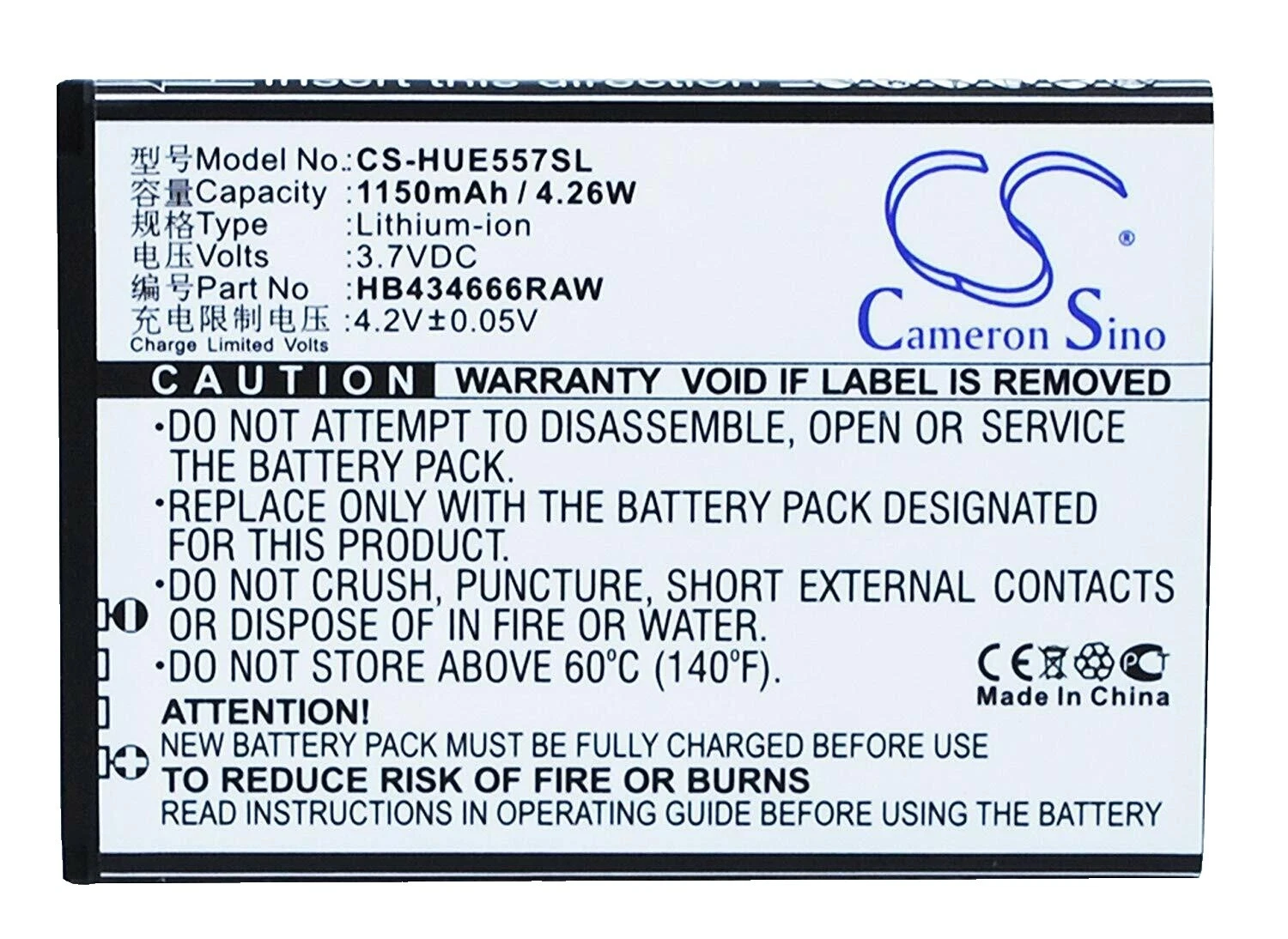 Baterías para Teléfonos Celulares Cameron Sino Para Huawei