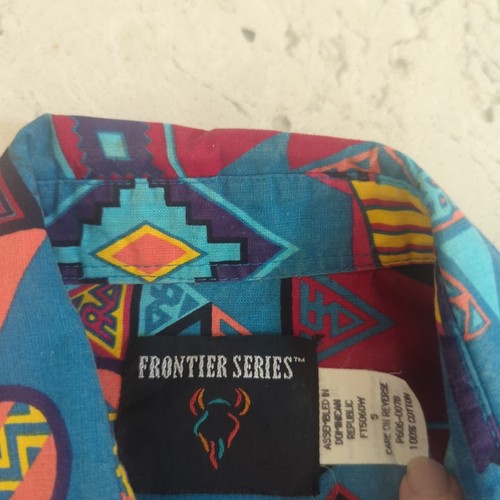 Frontier Series Long Sleeve Button Up Western Shirt Women's Small Aztec - Picture 3 of 15