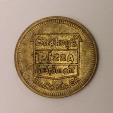 Shakey's Pizza Arcade Redlands, CA Game Token 24mm