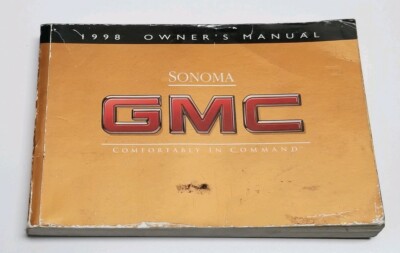 1998 GMC SONOMA TRUCK OWNERS MANUAL SL SLS SLE V4 2.2L V6 4.3L EXC REGULAR 4WD